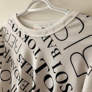 LuLaRoe Liv Tee - Black & White - XS
